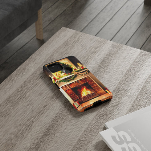 Warm Chirstmas Hearth - Impact Resistant Phone Case